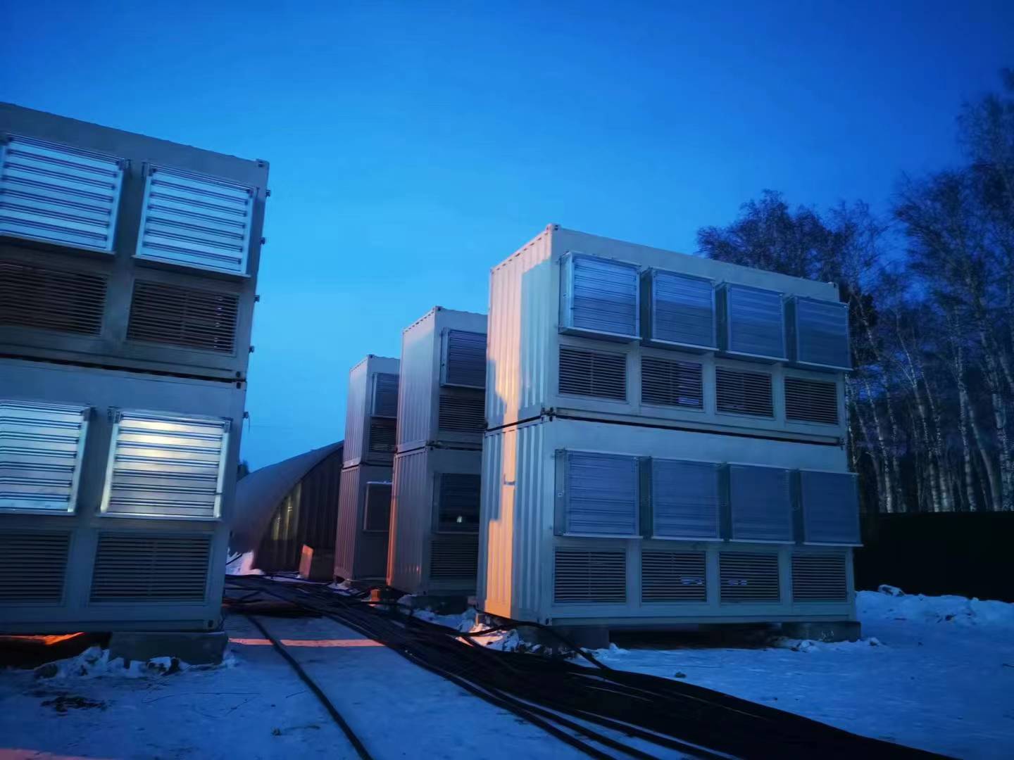 Mining container in russia